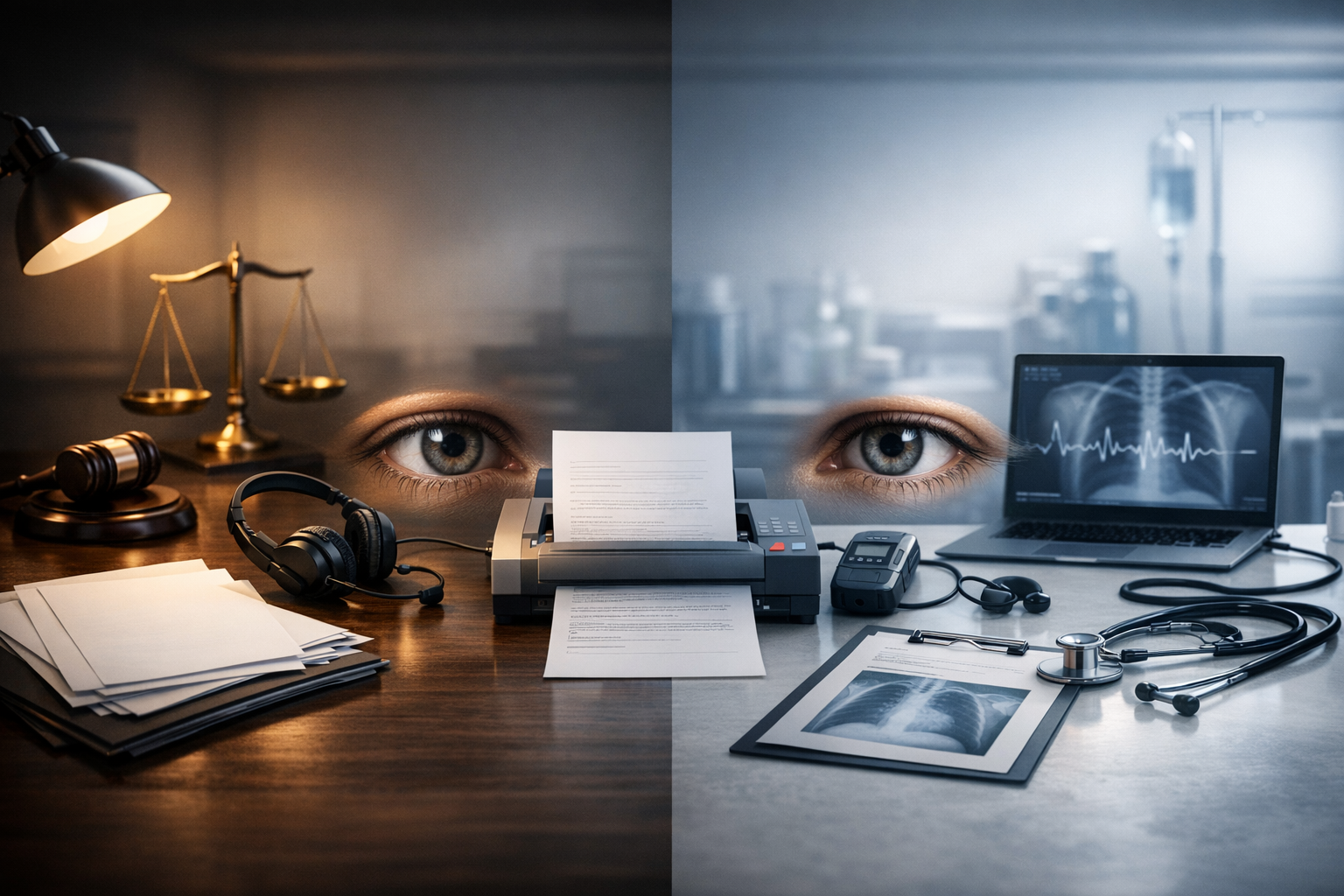 Why Legal and Medical Transcription Requires Human Eyes